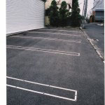 新価格「ブーブーライン」テープと釘のセットU型|駐車場、駐輪場専用白線ラインテープ(グラスファイバー強化サーモプラスチック製)